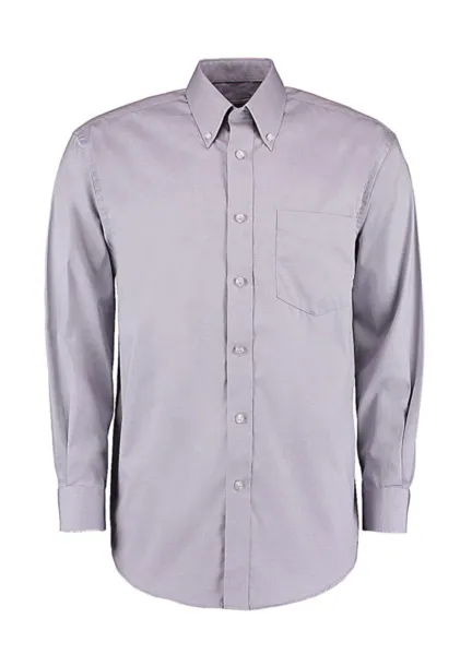  Classic Fit Premium Oxford Shirt - Kustom Kit Silver Grey