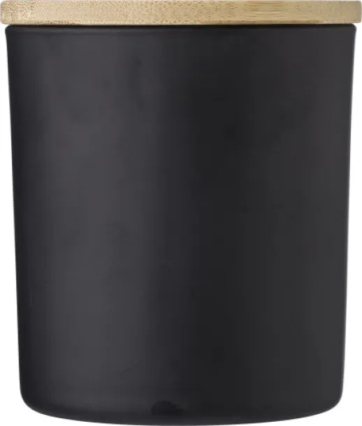 Lucas Glass candle  black