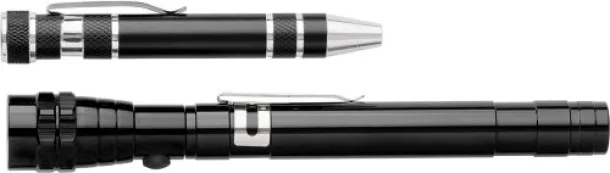 OLIVIA Aluminium 2-in-1 torch Crna