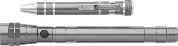 OLIVIA Aluminium 2-in-1 torch grey