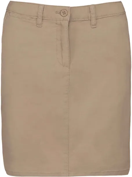  CHINO SKIRT - Kariban Washed Beige