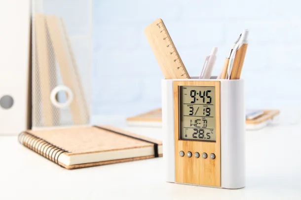 Petrox multifunctional pen holder Natural White