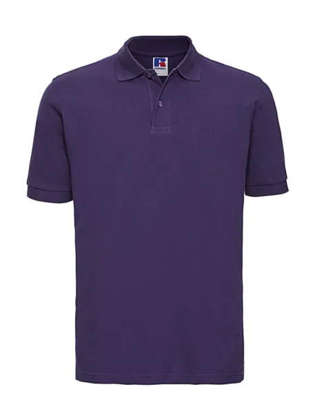  Men's Classic Cotton Polo - Russell  Ljubičasta