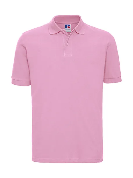  Men's Classic Cotton Polo - Russell  Candy Pink