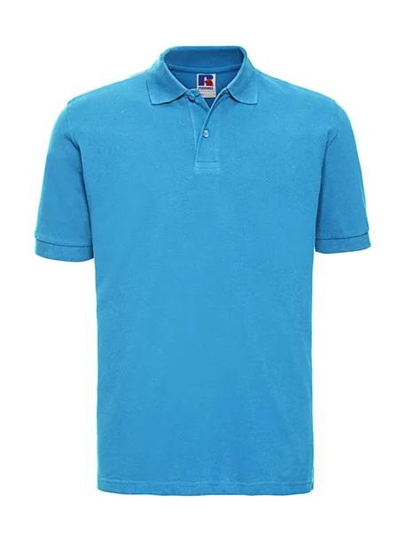  Men's Classic Cotton Polo - Russell  Turquoise