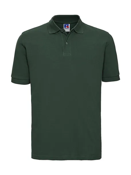  Men's Classic Cotton Polo - Russell  Bottle Green