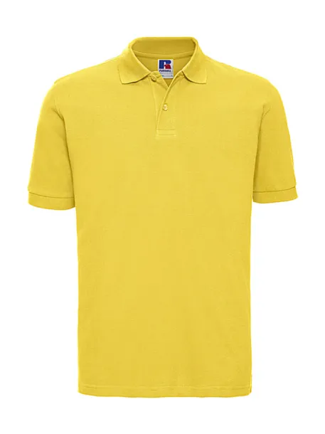  Men's Classic Cotton Polo - Russell  Yellow