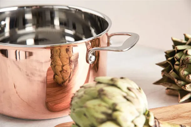  VINGA Baron copper saucepan - Vinga Brown 