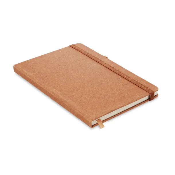 BAOBAB Recycled PU A5 lined notebook Brown