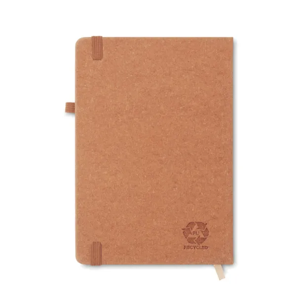 BAOBAB Recycled PU A5 lined notebook Brown