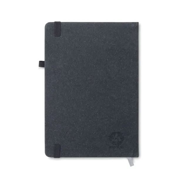 BAOBAB Recycled PU A5 lined notebook Black