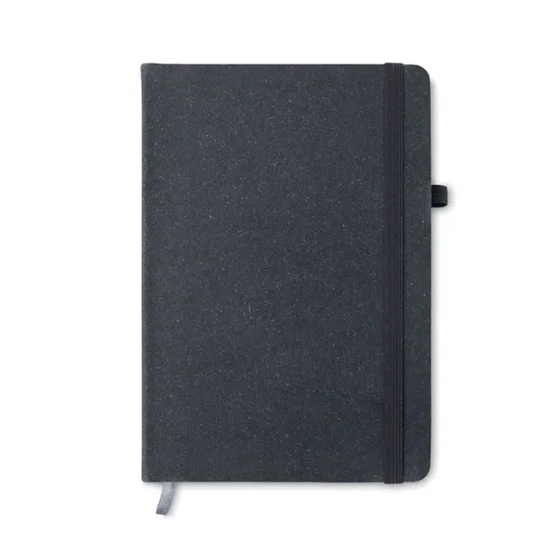 BAOBAB Recycled PU A5 lined notebook Black