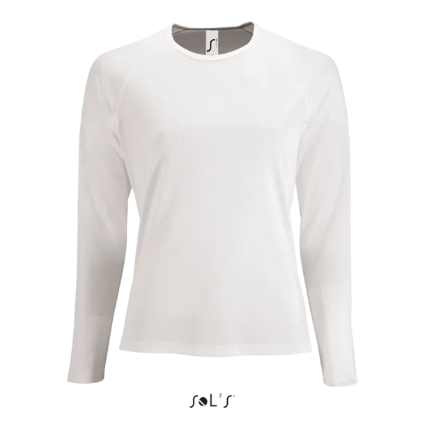  SOL'S SPORTY LSL WOMEN - LONG SLEEVE SPORTS T-SHIRT - SOL'S White