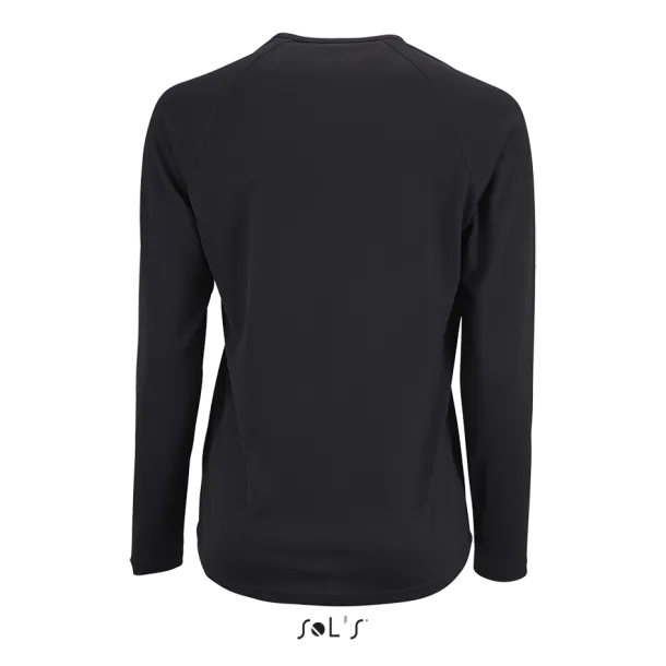  SOL'S SPORTY LSL WOMEN - LONG SLEEVE SPORTS T-SHIRT - SOL'S Black