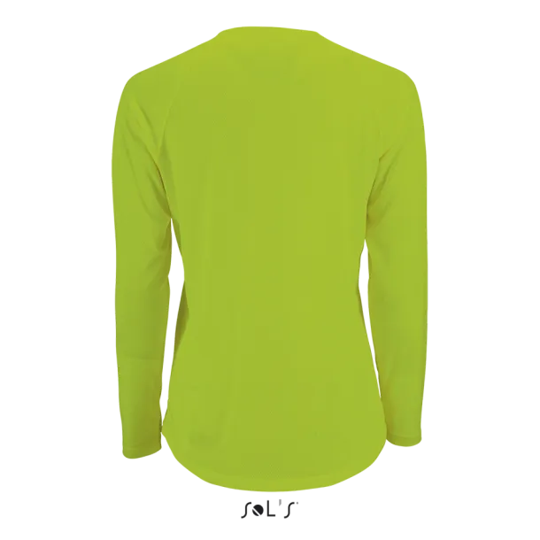  SOL'S SPORTY LSL WOMEN - LONG SLEEVE SPORTS T-SHIRT - SOL'S Neon Green