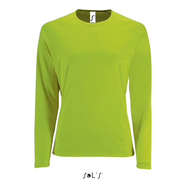  SOL'S SPORTY LSL WOMEN - LONG SLEEVE SPORTS T-SHIRT - SOL'S Neon Green