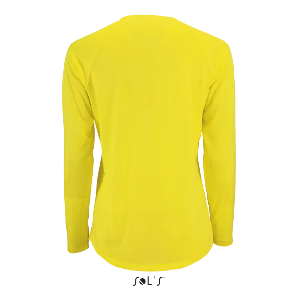  SOL'S SPORTY LSL WOMEN - LONG SLEEVE SPORTS T-SHIRT - SOL'S Neon yellow