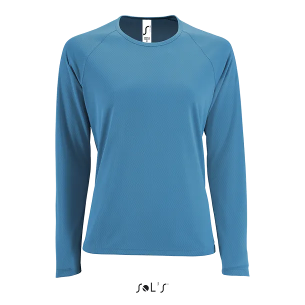  SOL'S SPORTY LSL WOMEN - LONG SLEEVE SPORTS T-SHIRT - SOL'S Aqua