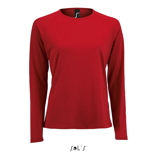  SOL'S SPORTY LSL WOMEN - LONG SLEEVE SPORTS T-SHIRT - SOL'S Red