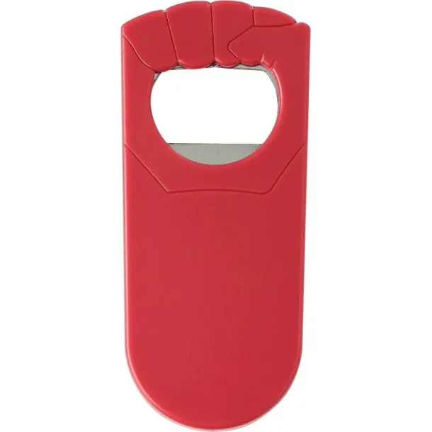  Bottle opener "fist" red