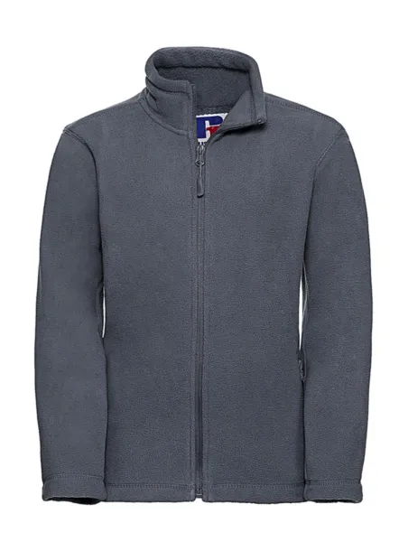  Kids Full Zip Outdoor Fleece - Russell  Convoy Grey