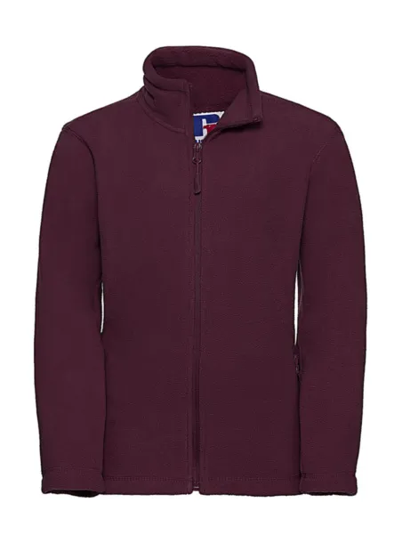  Kids Full Zip Outdoor Fleece - Russell  Burgundy