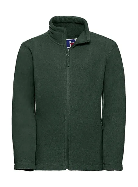  Kids Full Zip Outdoor Fleece - Russell  Bottle Green