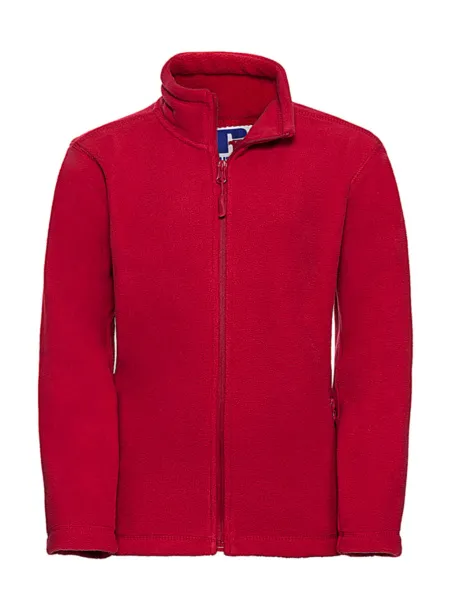  Kids Full Zip Outdoor Fleece - Russell  Classic Red