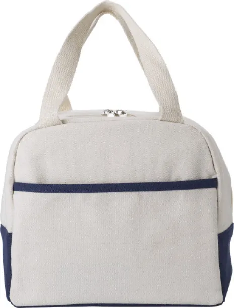 ALEX Cotton (280 gr/m²) cooler bag navy Prirodna