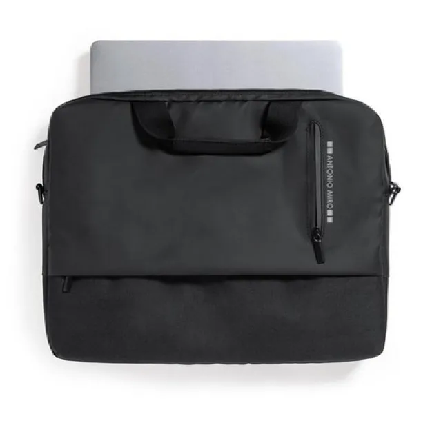  RPET 15" laptop and 10" tablet bag Antonio Miro black