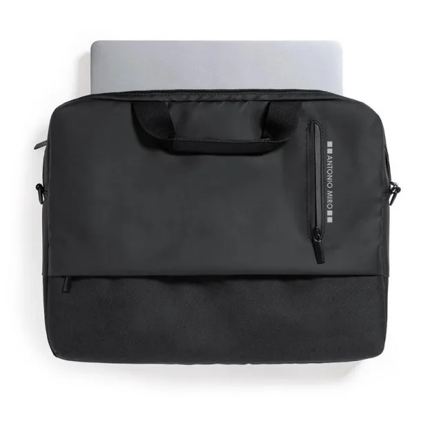  RPET 15" laptop and 10" tablet bag Antonio Miro black