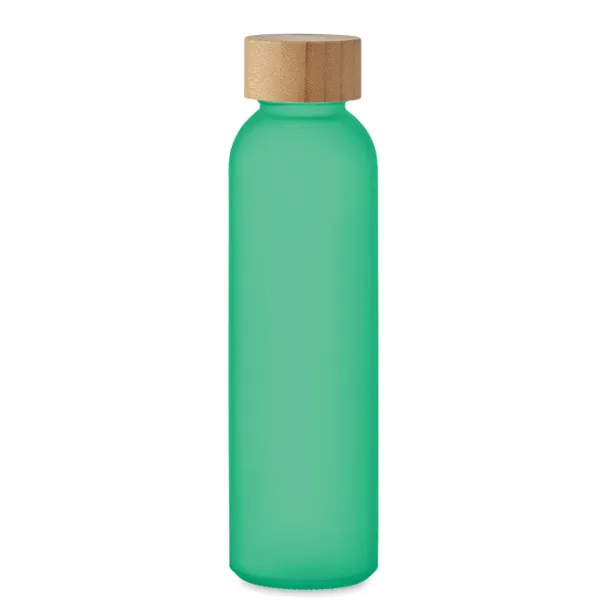 ABE Frosted glass bottle 500ml transparent green