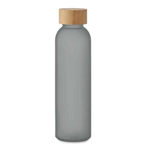 ABE Frosted glass bottle 500ml transparent grey