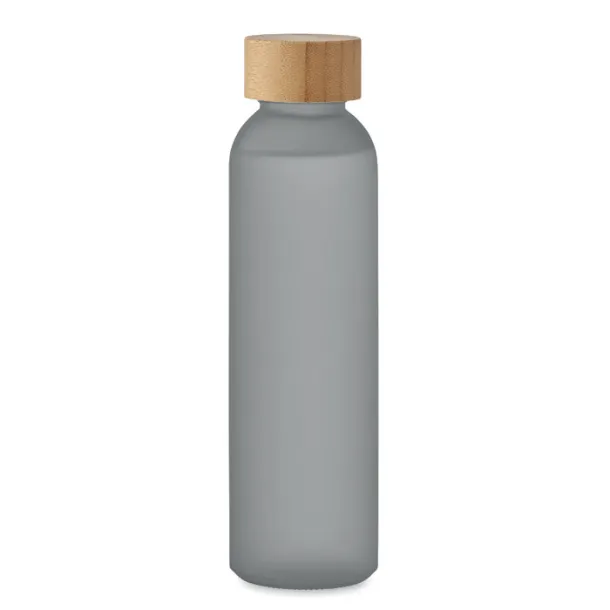 ABE Frosted glass bottle 500ml transparent grey