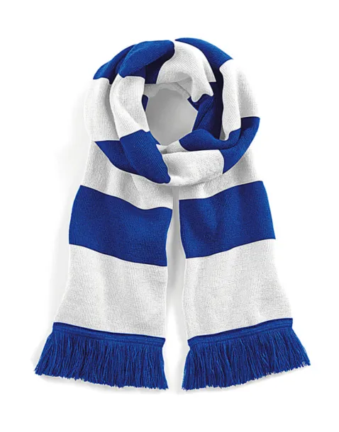  Stadium Scarf - Beechfield Bright Royal Bijela