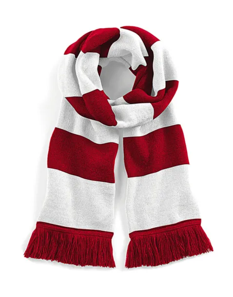  Stadium Scarf - Beechfield Classic Red Bijela