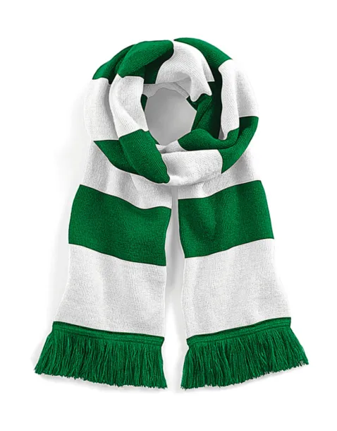  Stadium Scarf - Beechfield Kelly Green Bijela