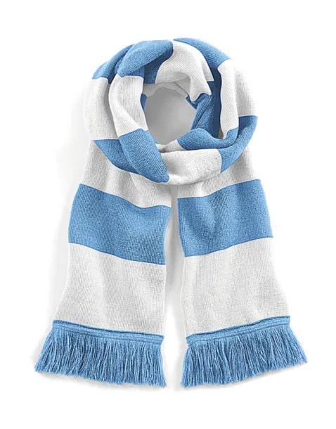  Stadium Scarf - Beechfield Sky blue Bijela