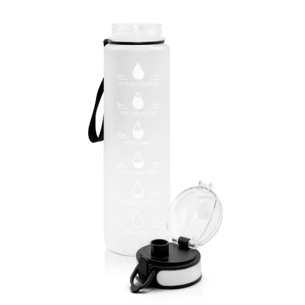 Bennie Motivational bottle 1000 ml white