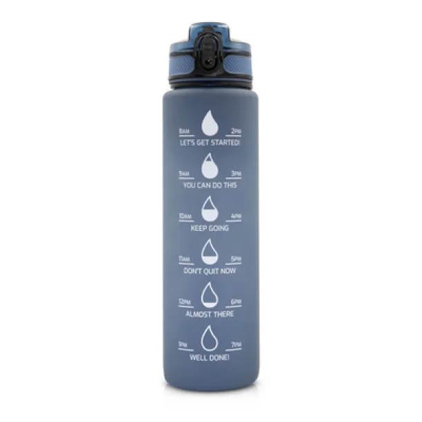 Bennie Motivational bottle 1000 ml navy blue