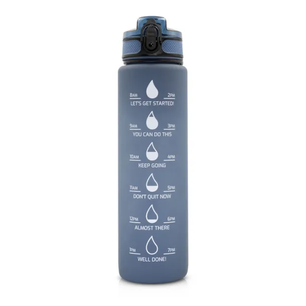 Bennie Motivational bottle 1000 ml navy blue