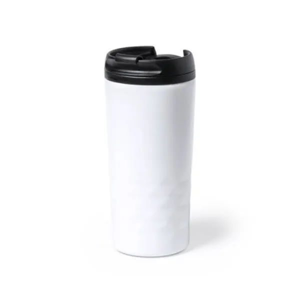  Geometric travel mug 310 ml white