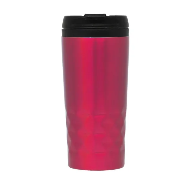  Geometric travel mug 310 ml Crvena
