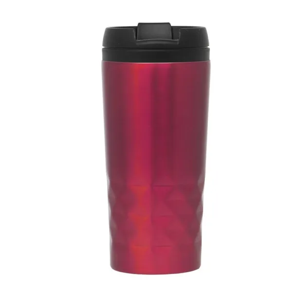  Geometric travel mug 310 ml Crvena