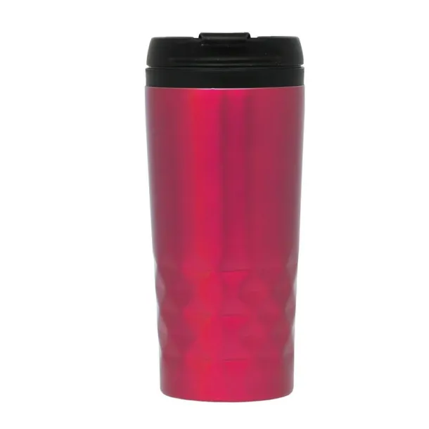  Geometric travel mug 310 ml Crvena