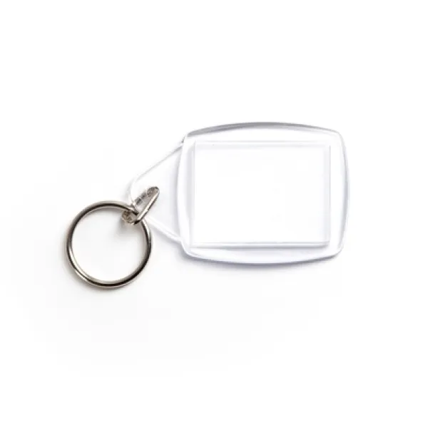  Keyring with place for paper insert neutral