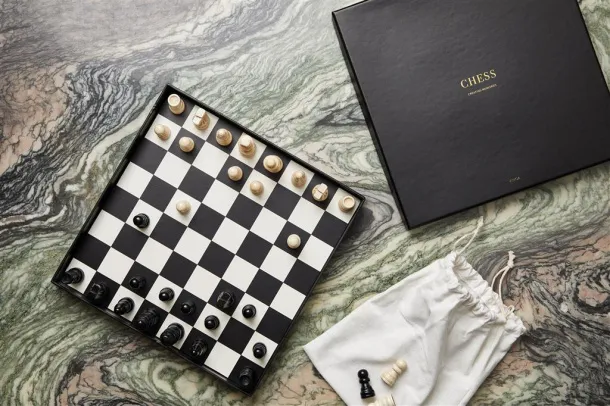  VINGA Chess coffee table game - Vinga Black 