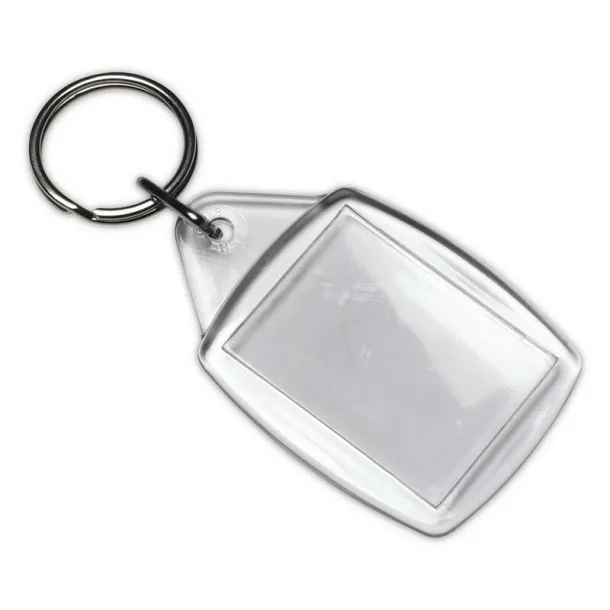  Keyring with place for paper insert neutral