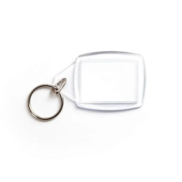  Keyring with place for paper insert neutral