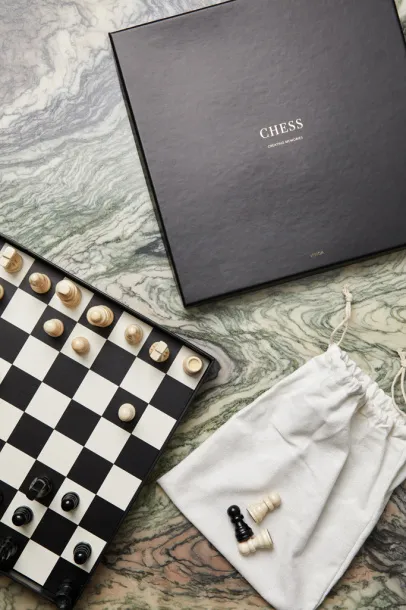  VINGA Chess coffee table game - Vinga Black 